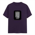 Classic Crew T-Shirt | Men's Regular Fit | 180 GSM Bio-Washed Cotton | DTG Print Ready | Double-Stitched & Ribbed Neck | Personalized | DTG | Bold Typography | Friendship | Love | Everyday | Joyful - front - Purple - mockup 1