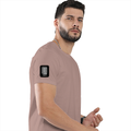 Classic Crew T-Shirt | Men's Regular Fit | 180 GSM Bio-Washed Cotton | DTG Print Ready | Double-Stitched & Ribbed Neck | Personalized | DTG | Bold Typography | Friendship | Love | Everyday | Joyful - right sleeve - Mushroom - mockup 6
