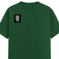 Female Classic Crew T-Shirt | Women's Regular Fit | 180 GSM Bio-Washed Cotton | Double Stitched, Pre-Shrunk | Personalized | DTG | Bold Typography | Friendship | Love | Everyday | Joyful - right pocket - Bottle Green - mockup 4