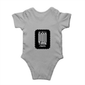 Baby Romper | 0-12 Months Regular Fit | 180 GSM Bio-Washed Cotton Blend | Double Stitched, Pre-Shrunk | Unisex | Personalized | DTF | Bold Typography | Friendship | Love | Everyday | Joyful - back - Grey Melange - mockup 2