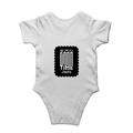 Baby Romper | 0-12 Months Regular Fit | 180 GSM Bio-Washed Cotton Blend | Double Stitched, Pre-Shrunk | Unisex | Personalized | DTF | Bold Typography | Friendship | Love | Everyday | Joyful - back - White - mockup 2