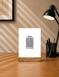 Acrylic Photo Frame | 5x7 Tabletop Display | UV Printed Acrylic & Wood Stand | Personalized Gift & Home Decor | Personalized | Typographic | Design | Everyday | Confident - front - mockup 1