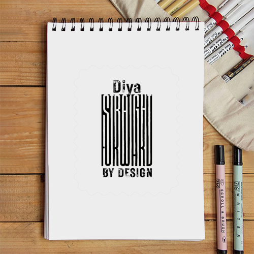 Sketchbook | A5 Spiral Bound | Digital Print Cover | 140 GSM Paper | Unisex | Personalized | Typographic | Design | Everyday | Confident - front - White - mockup 1