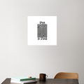 Acrylic Poster | 3mm Glossy Finish | UV Printed | Self-Adhesive Wall Mount | Unisex | Personalized | Typographic | Design | Everyday | Confident - front_3 - 12x12Inch - White - mockup 3