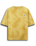 Tie Dye Oversized T-Shirt | Unisex Relaxed Fit | 260 GSM Cotton Blend | Pre-Shrunk, Bio-Washed, Drop Shoulder | Adult | Personalized | DTF | Typographic | Design | Everyday | Confident - left pocket - mockup 3