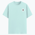 Cotton Stretch T-Shirt | Unisex Adult | 95% Cotton 5% Spandex Blend | 240 GSM, Breathable, Flexible | DTF Print Ready | Personalized | DTF | Typographic | Design | Everyday | Confident - left pocket - Mint - mockup 3