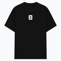 Basic T-Shirt | Unisex Fit, Sizes XS-2XL | 180 GSM Poly-Cotton Blend, DTF Ready | Bio-Wash, Silicon Finish, Durable Stitching | Adults | Personalized | DTF | Typographic | Design | Everyday | Confident - front - Black - mockup 1