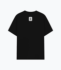 Basic T-Shirt | Unisex Fit, Sizes XS-2XL | 180 GSM Poly-Cotton Blend, DTF Ready | Bio-Wash, Silicon Finish, Durable Stitching | Adults | Personalized | DTF | Typographic | Design | Everyday | Confident - back - Black - mockup 2