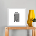Framed Poster | Multiple Sizes | 300 GSM Art Paper | Laminated, Fade-Proof, 1-inch Frame | Unisex Home Decor | Personalized | DTG | Typographic | Design | Everyday | Confident - front_10x10In - 10x10In - mockup 3