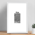 Framed Poster | Multiple Sizes | 300 GSM Art Paper | Laminated, Fade-Proof, 1-inch Frame | Unisex Home Decor | Personalized | DTG | Typographic | Design | Everyday | Confident - front_12x18In - 12x18In - mockup 7