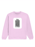 Oversized Sweatshirt | Roomy Relaxed Fit | 400 GSM Cotton Blend | Pre-Shrunk Drop Shoulder | Unisex Adult | Personalized | DTG | Typographic | Design | Everyday | Confident - front - Light Baby Pink - mockup 1