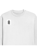 Oversized Sweatshirt | Roomy Relaxed Fit | 400 GSM Cotton Blend | Pre-Shrunk Drop Shoulder | Unisex Adult | Personalized | DTG | Typographic | Design | Everyday | Confident - right pocket - White - mockup 4