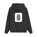 Oversized Hoodie | Unisex Relaxed Fit | 400 GSM Cotton Blend | DTG Printed | Drop Shoulder, Pre-Shrunk | Adults | Personalized | DTG | Typographic | Design | Everyday | Confident - back - Black - mockup 2