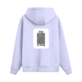 Oversized Hoodie | Unisex Relaxed Fit | 400 GSM Cotton Blend | DTG Printed | Drop Shoulder, Pre-Shrunk | Adults | Personalized | DTG | Typographic | Design | Everyday | Confident - back - Lavender - mockup 2