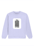 Oversized Sweatshirt | Roomy Relaxed Fit | 400 GSM Cotton Blend | Pre-Shrunk Drop Shoulder | Unisex Adult | Personalized | DTF | Typographic | Design | Everyday | Confident - front - Lavender - mockup 1