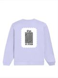 Oversized Sweatshirt | Roomy Relaxed Fit | 400 GSM Cotton Blend | Pre-Shrunk Drop Shoulder | Unisex Adult | Personalized | DTF | Typographic | Design | Everyday | Confident - back - Lavender - mockup 2
