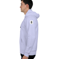 Oversized Hoodie | Relaxed Fit, Drop-Shoulder | 400 GSM Fabric | Warm, Durable | Unisex | Personalized | DTF | Typographic | Design | Everyday | Confident - left sleeve - Lavender - mockup 5