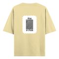 Oversized Standard T-Shirt | Unisex Relaxed Fit | 100% Super Combed Cotton DTG | Soft, Breathable & Durable | Adult | Personalized | DTG | Typographic | Design | Everyday | Confident - back - Beige - mockup 2