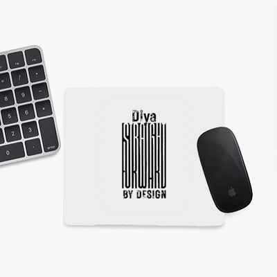 Mouse Pad | Unisex Adults | Sublimation Print | 3mm Thick, Skid-Proof, Fade-Proof | Personalized | Typographic | Design | Everyday | Confident - front - Square - White - mockup 1