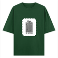Oversized Classic T-Shirt | Unisex Oversized Fit | 100% Super-Combed Cotton | Pre-Shrunk & Ribbed Neck | Adults | Personalized | DTG | Typographic | Design | Everyday | Confident - front - Bottle Green - mockup 1