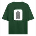 Oversized Classic T-Shirt | Unisex Oversized Fit | 100% Super-Combed Cotton | Pre-Shrunk & Ribbed Neck | Adults | Personalized | DTG | Typographic | Design | Everyday | Confident - back - Bottle Green - mockup 2
