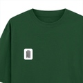 Oversized Classic T-Shirt | Unisex Oversized Fit | 100% Super-Combed Cotton | Pre-Shrunk & Ribbed Neck | Adults | Personalized | DTG | Typographic | Design | Everyday | Confident - left pocket - Bottle Green - mockup 3
