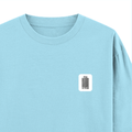 Oversized Classic T-Shirt | Unisex Oversized Fit | 100% Super-Combed Cotton | Pre-Shrunk & Ribbed Neck | Adults | Personalized | DTG | Typographic | Design | Everyday | Confident - right pocket - Baby Blue - mockup 4