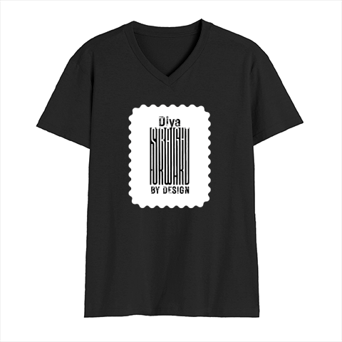Male V Neck T-Shirt | Regular Fit | 180 GSM Bio-Washed Cotton | DTF Print | Double Stitched, Pre-Shrunk | Men | Personalized | DTF | Typographic | Design | Everyday | Confident - front - Black - mockup 1