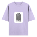 Oversized Classic T-Shirt | Unisex Fit | 100% Super-Combed Cotton | Pre-Shrunk, Double-Stitched | Adults | Personalized | DTF | Typographic | Design | Everyday | Confident - front - Lavender - mockup 1