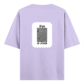 Oversized Classic T-Shirt | Unisex Fit | 100% Super-Combed Cotton | Pre-Shrunk, Double-Stitched | Adults | Personalized | DTF | Typographic | Design | Everyday | Confident - back - Lavender - mockup 2