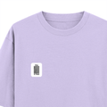 Oversized Classic T-Shirt | Unisex Fit | 100% Super-Combed Cotton | Pre-Shrunk, Double-Stitched | Adults | Personalized | DTF | Typographic | Design | Everyday | Confident - left pocket - Lavender - mockup 3