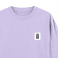 Oversized Classic T-Shirt | Unisex Fit | 100% Super-Combed Cotton | Pre-Shrunk, Double-Stitched | Adults | Personalized | DTF | Typographic | Design | Everyday | Confident - right pocket - Lavender - mockup 4