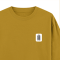 Oversized Classic T-Shirt | Unisex Fit | 100% Super-Combed Cotton | Pre-Shrunk, Double-Stitched | Adults | Personalized | DTF | Typographic | Design | Everyday | Confident - right pocket - Mustard Yellow - mockup 4