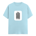 Classic Crew T-Shirt | Men's Regular Fit | 180 GSM Bio-Washed Cotton | DTG Print Ready | Double-Stitched & Ribbed Neck | Personalized | DTG | Typographic | Design | Everyday | Confident - front - Baby Blue - mockup 1
