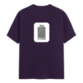 Classic Crew T-Shirt | Men's Regular Fit | 180 GSM Bio-Washed Cotton | DTG Print Ready | Double-Stitched & Ribbed Neck | Personalized | DTG | Typographic | Design | Everyday | Confident - back - Purple - mockup 2