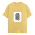 Female Classic Crew T-Shirt | Women's Regular Fit | 180 GSM Bio-Washed Cotton | Double Stitched, Pre-Shrunk | Personalized | DTG | Typographic | Design | Everyday | Confident - front - Yellow - mockup 1