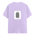 Female Classic Crew T-Shirt | Women's Regular Fit | 180 GSM Bio-Washed Cotton | Double Stitched, Pre-Shrunk | Personalized | DTG | Typographic | Design | Everyday | Confident - back - Lavender - mockup 2