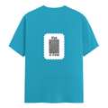 Female Classic Crew T-Shirt | Women's Regular Fit | 180 GSM Bio-Washed Cotton | Double Stitched, Pre-Shrunk | Personalized | DTG | Typographic | Design | Everyday | Confident - back - SkyBlue - mockup 2