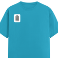 Female Classic Crew T-Shirt | Women's Regular Fit | 180 GSM Bio-Washed Cotton | Double Stitched, Pre-Shrunk | Personalized | DTG | Typographic | Design | Everyday | Confident - right pocket - SkyBlue - mockup 4