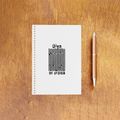 NotePad | A5 Size | Digital Print | 120 Pages | Unisex | Personalized | Typographic | Design | Everyday | Confident - front_2 - White - mockup 3
