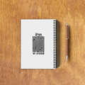 NotePad | A5 Size | Digital Print | 120 Pages | Unisex | Personalized | Typographic | Design | Everyday | Confident - back_3 - White - mockup 6