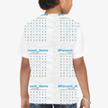 Kids Sports T-Shirt | Unisex Fit | 170 GSM Polyester | Sublimation Printed | Breathable & Fade-Proof | Boys & Girls | Personalized | Playful | Puzzles | Games - back - White - mockup 3