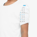 Kids Sports T-Shirt | Unisex Fit | 170 GSM Polyester | Sublimation Printed | Breathable & Fade-Proof | Boys & Girls | Personalized | Playful | Puzzles | Games - left sleeve - White - mockup 4
