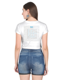 Female Crop Top | Women's Regular Fit | 180 GSM Bio-Washed Cotton | Double Stitched, Pre-Shrunk | For Her | Personalized | DTG | Typographic | Favorite People | Everyday | Sentimental - back - White - mockup 2
