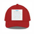 Sports Cap | Unisex | Polyester | Breathable, Adjustable Fit, DTG Printing | All Ages | Personalized | DTG | Graphic | Puzzles | Word Games | Everyday | Playful | Mine-me 3 - front - Red - mockup 1