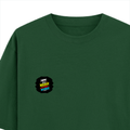 Oversized Classic T-Shirt | Unisex Fit | 100% Super-Combed Cotton | Pre-Shrunk, Double-Stitched | Adults | Personalized | DTF | Brush Stroke | Inner Strength | Overcoming Challenges | Everyday | Empowering - left pocket - Bottle Green - mockup 3