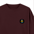 Oversized Classic T-Shirt | Unisex Fit | 100% Super-Combed Cotton | Pre-Shrunk, Double-Stitched | Adults | Personalized | DTF | Brush Stroke | Inner Strength | Overcoming Challenges | Everyday | Empowering - right pocket - Maroon - mockup 4
