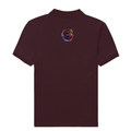 Male Polo Shirt | Regular Fit | 220 GSM Bio-Washed Cotton Blend | Double Stitched & Pre-Shrunk | Men's | Personalized | DTF | Stamp | Originality | Confident - back - Maroon - mockup 1