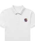 Male Polo Shirt | Regular Fit | 220 GSM Bio-Washed Cotton Blend | Double Stitched & Pre-Shrunk | Men's | Personalized | DTF | Stamp | Originality | Confident - left pocket - White - mockup 2
