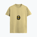 Supima T-Shirt | Unisex Regular Fit, All Ages | 100% Supima Cotton, DTG Printed | Pre-shrunk, Bio-washed, Soft Feel | Unisex | Personalized | DTG | Bold | Individuality | Self-identity | Everyday | Confident | Not Wrong, Just Different - front - Beige - mockup 1